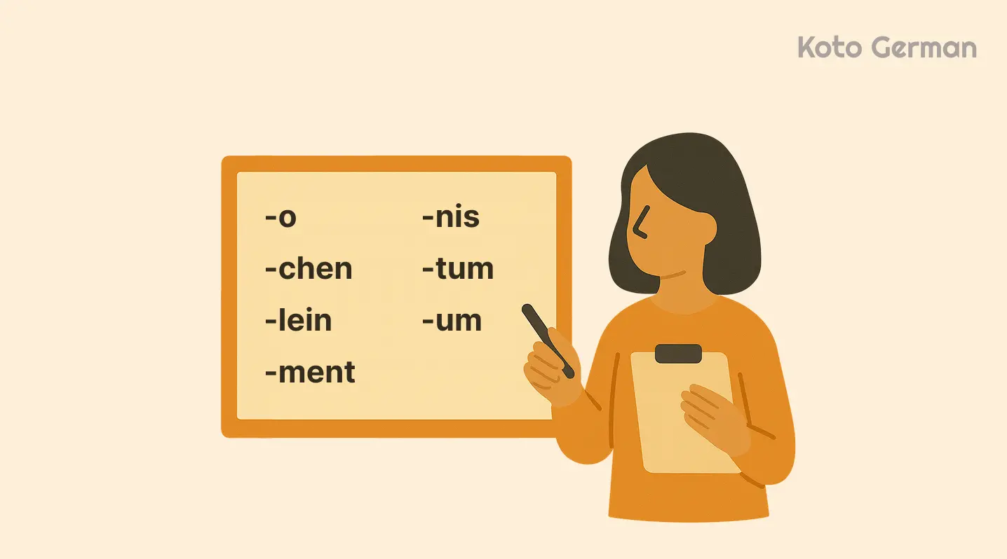 Suffixes of neuter nouns